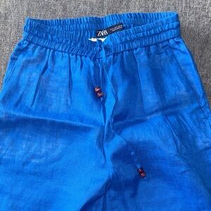 Zara Azure Drawstring Pants